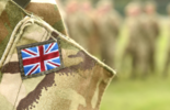Onion jack, UK flag, British flag, soldiers, army