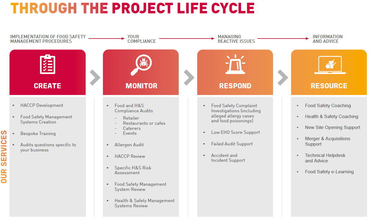 Food Consultancy - project lifecycle