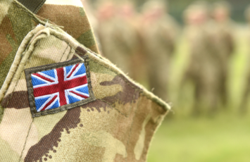 Onion jack, UK flag, British flag, soldiers, army